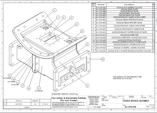saddle assy